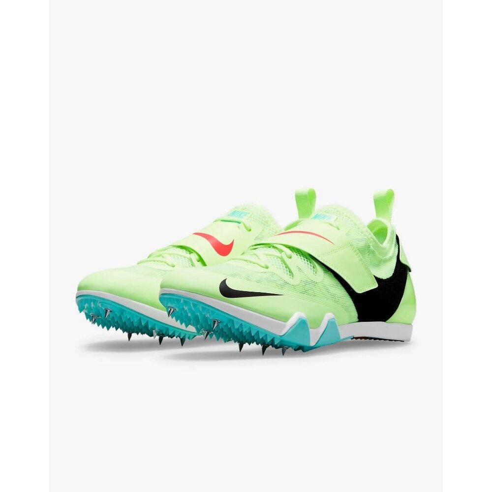 Nike Mens Pole Vault Elite Track Field Spikes AA1204-700 Neon Yellow Size 12